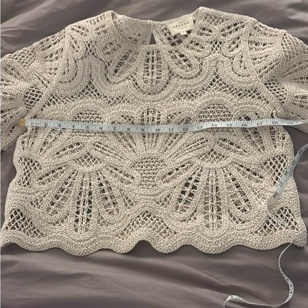 SOLD NWOT Sézane Olie Blouse in Ecru Size M - Picture 7 of 8
